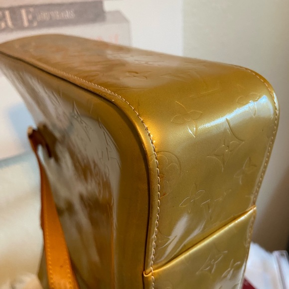 LV VGUC Vintage Columbus Tote in Green Vernis Leather - Picture 15 of 16